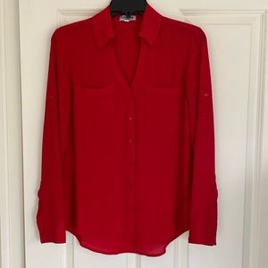 Express Red Portofino Blouse